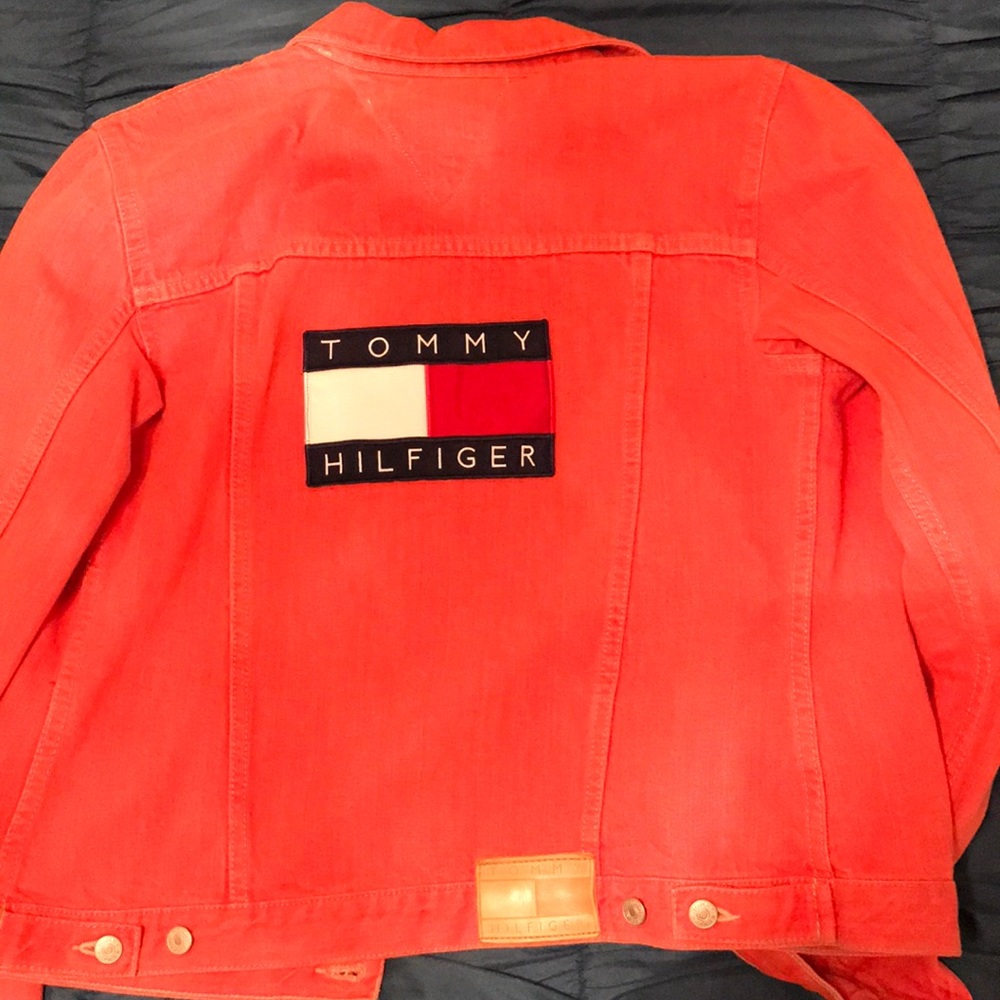 Vintage Tommy Orange Denim Jacket
